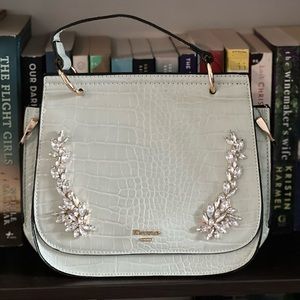 Mint Green & Rhinestone Purse